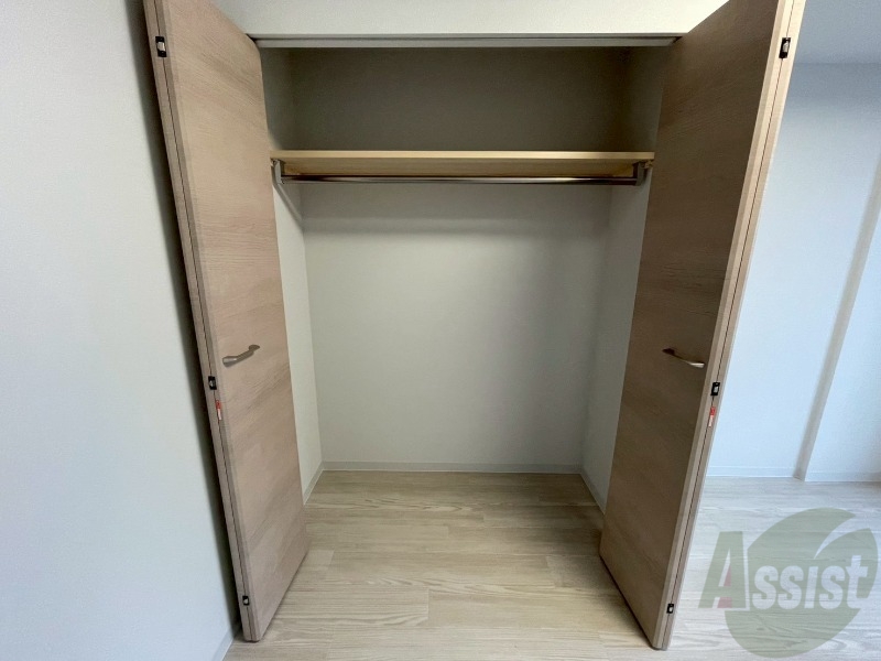 収納　洋室にはクローゼットがあるのですっきり片付きそうです。