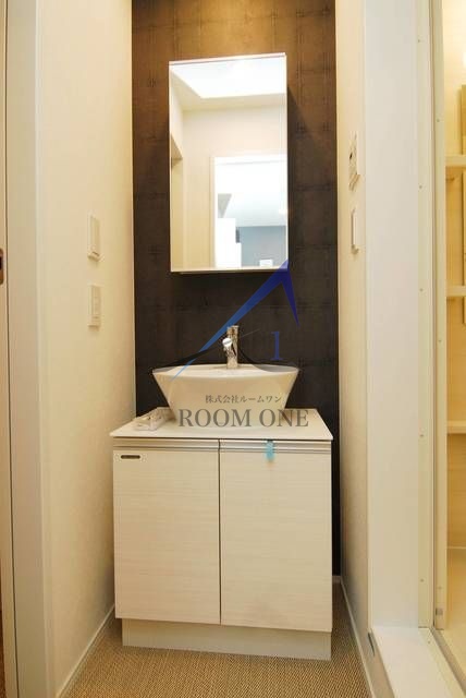 洗面設備　洗面台です。