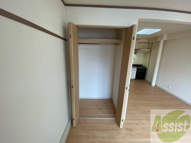 収納　洋室にはクローゼットがあるのですっきり片付きそうです。