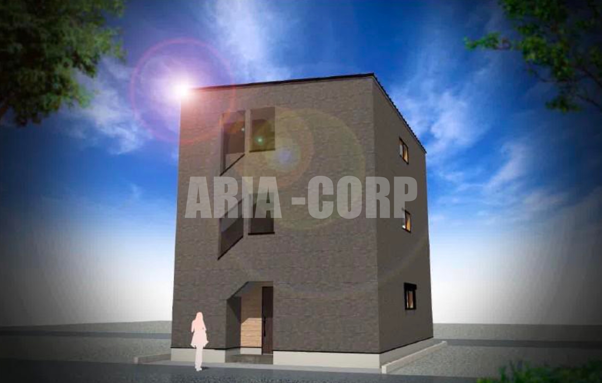 建物外観　2026年完成、大手ハウスメーカー施工のデザイナーズアパート