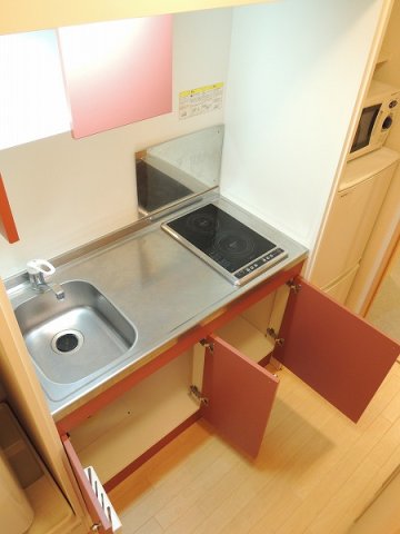 キッチン　電気コンロ２口