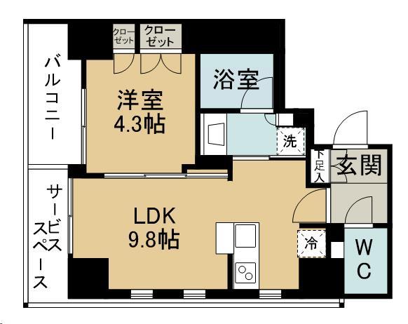 プラウド一番町一丁目の間取り写真