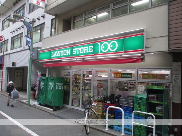 コンビニ　ローソンストア１００（コンビニ）まで154m