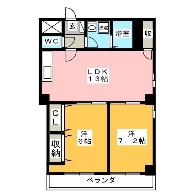 ハイツ元住の間取り写真