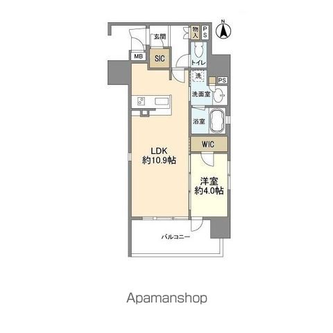 OPUS RESIDENCE SHINSAIBASHI SOUTの間取り写真