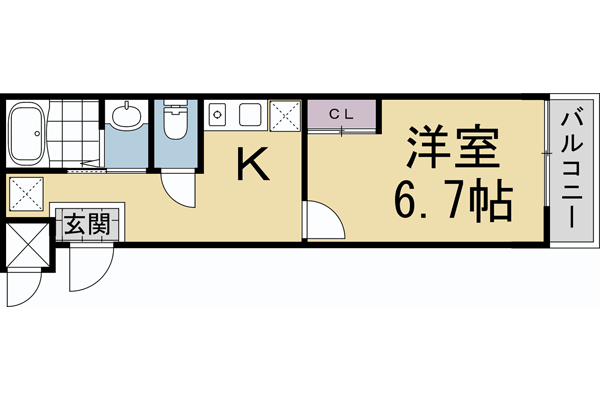 鑓屋町新築マンションの間取り写真