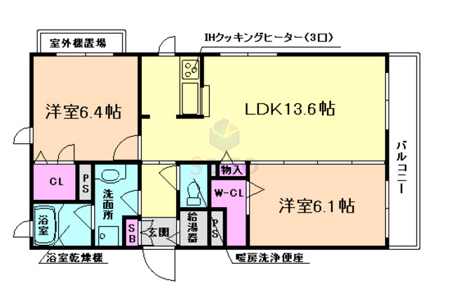 Vouivre海老江の間取り写真