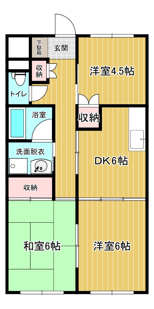 コーポ宝の間取り写真