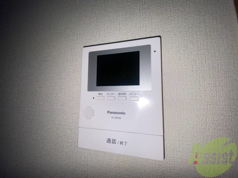 セキュリティ　来客時にはこちらのチャイムがなるのですぐにわかりますね！