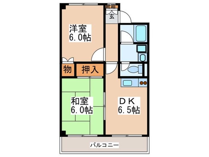 小枝マンションの間取り写真