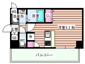 エスライズ梅田北の間取り写真