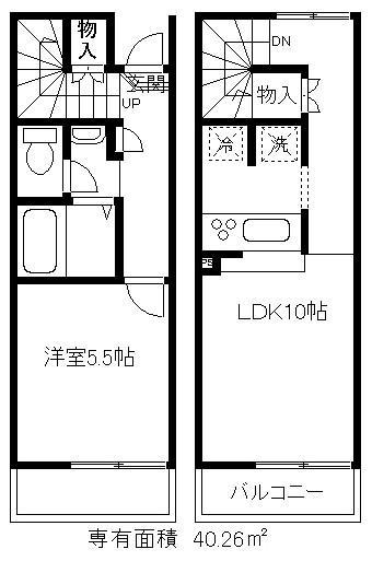埼玉高速鉄道 戸塚安行駅 バス乗車時間：11分 最寄りバス停で下車 徒歩8分 2階建 築17年の間取り写真