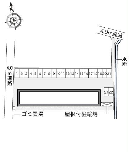 【豊橋市下地町のアパートの駐車場】