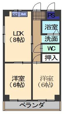 マンションフィオーレの間取り