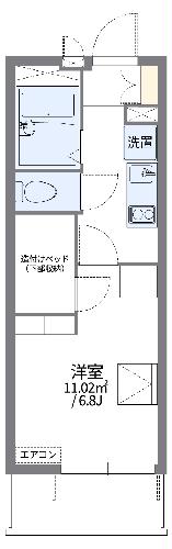 レオパレス赤坂西棟の間取り