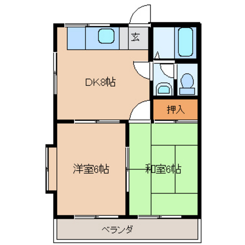 パレクレール狭山の間取り