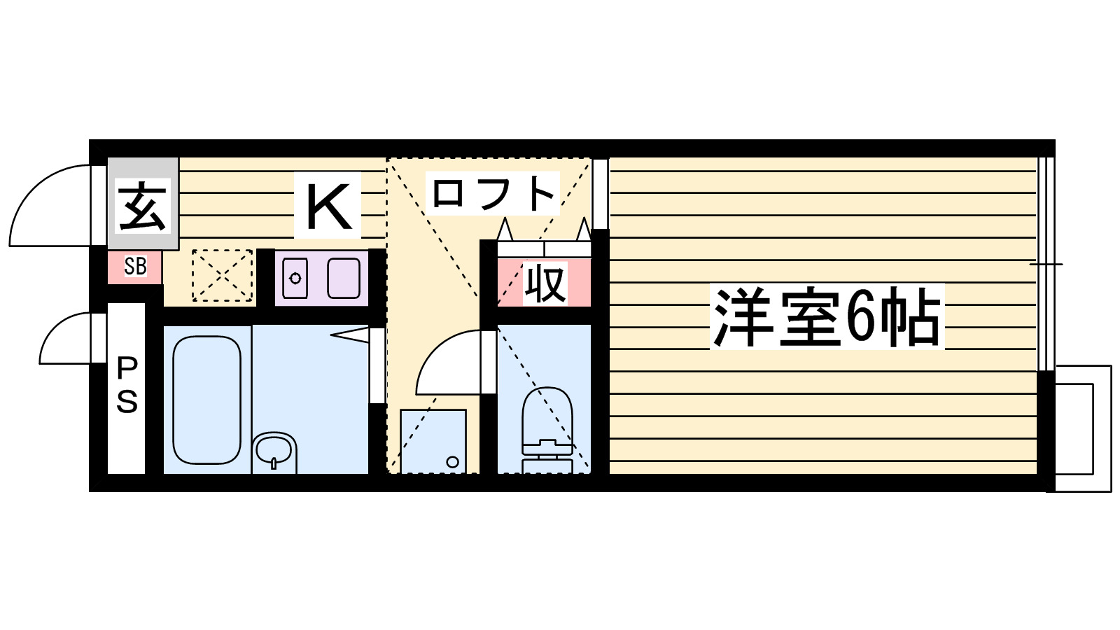 レオパレスＤｒｅａｍ　Ｒｏｏｍの間取り