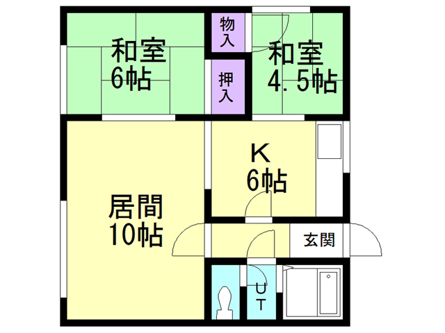 マンション本谷の間取り