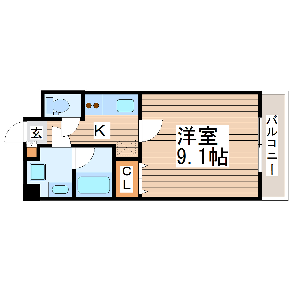 シティ連坊の間取り