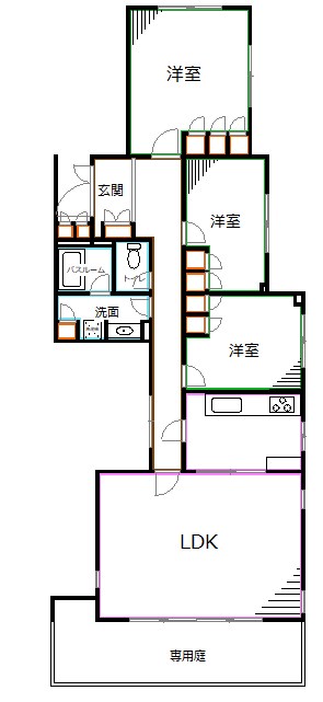 ラフィネ荻窪の間取り