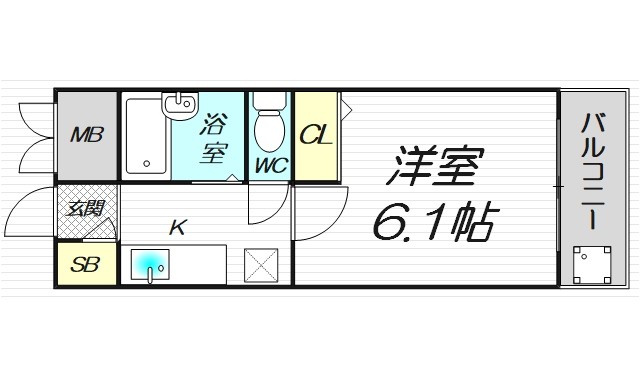 天満グリーン土井マンションの間取り