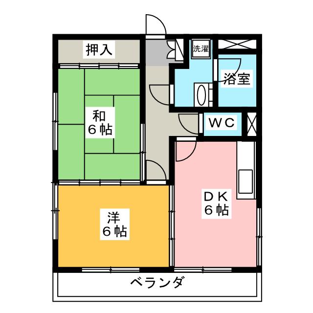 第２加納ハイツの間取り