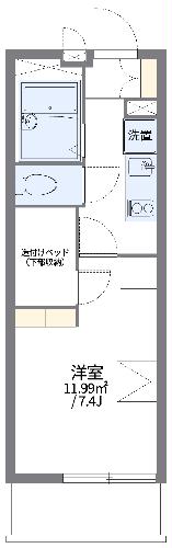 【レオパレスアルファードの間取り】