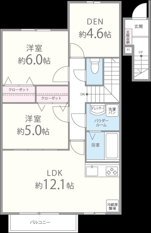 ラディエールの間取り