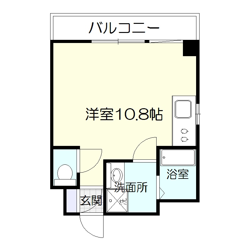 鹿児島市真砂本町のマンションの間取り