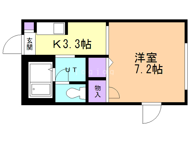 ジュネス北山Ｂの間取り