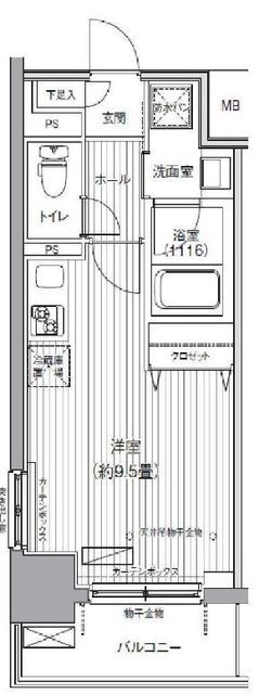 ダイイチフレア川崎の間取り