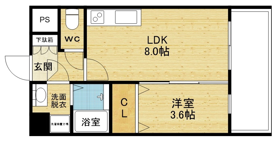 ベルヴェーレ新大阪の間取り