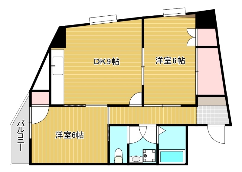 フローラ京橋の間取り