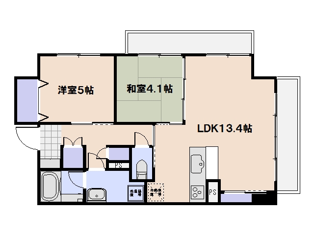 アルル五日市駅前の間取り