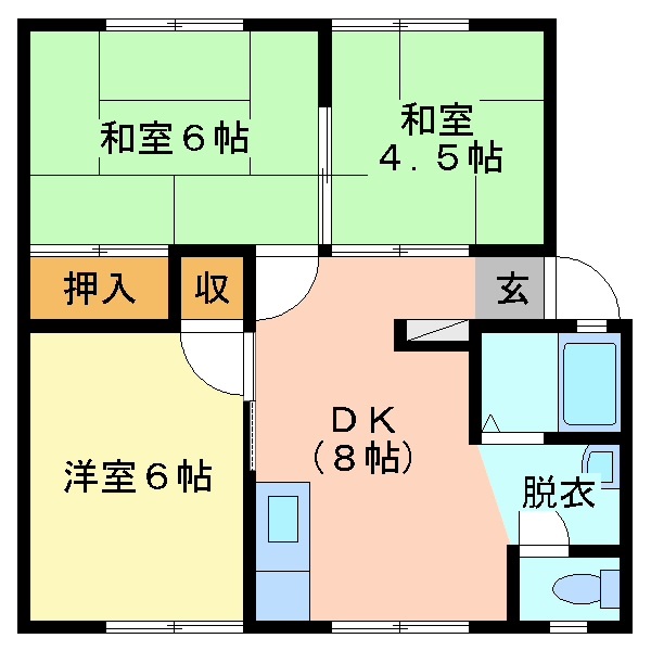 パイランド北泉の間取り