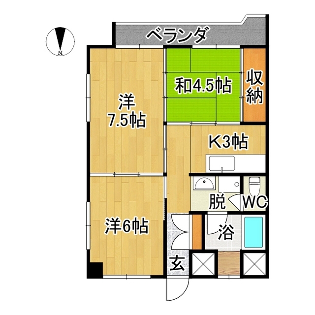 マンション瑞凰の間取り