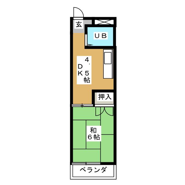 プレジールとざきの間取り