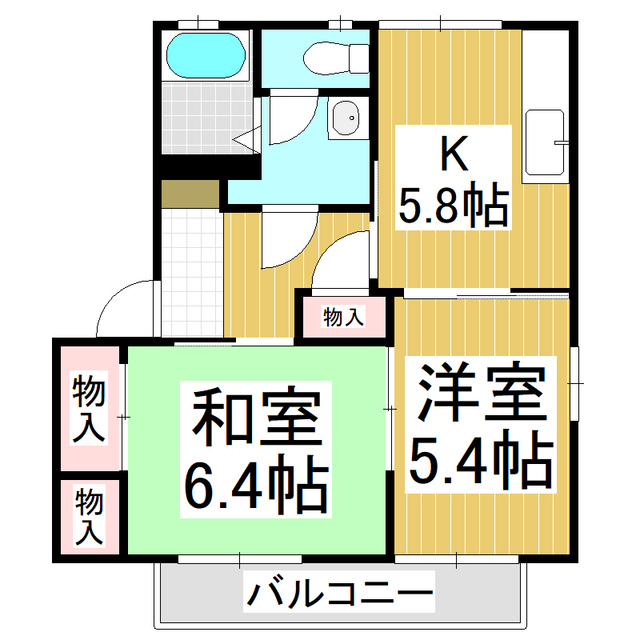 コーポはざまの間取り