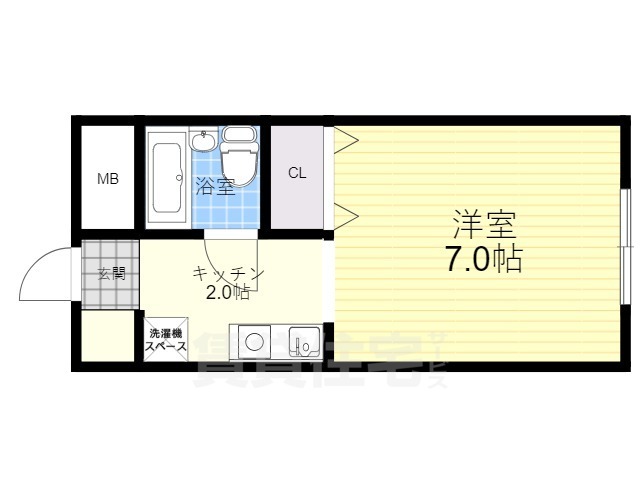 豊中市服部南町のマンションの間取り