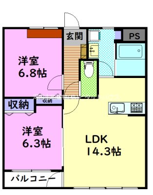 グランベールの間取り