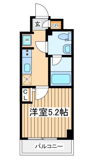 横浜市南区睦町のマンションの間取り