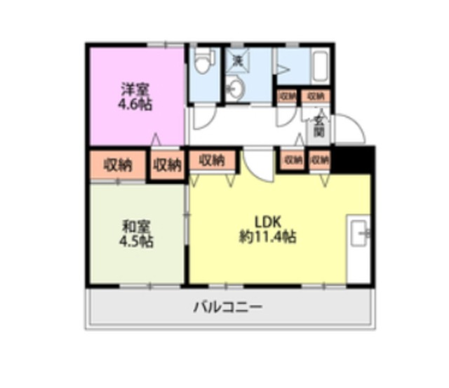 【アシスト上越マンション5号棟の間取り】