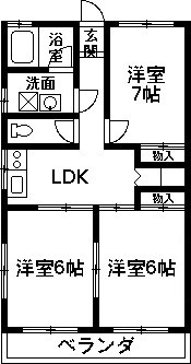 第２大島マンションの間取り