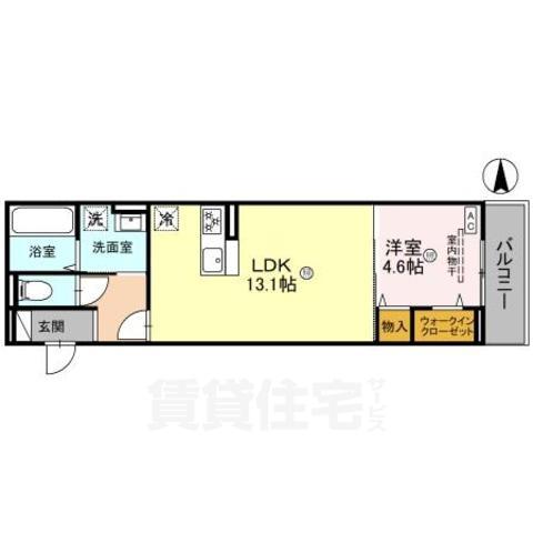 大和郡山市雑穀町のアパートの間取り