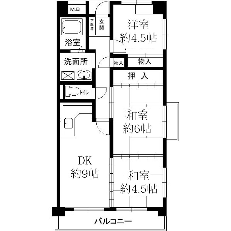 エクセレンス茨木の間取り