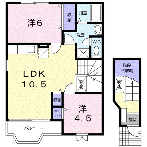 ＣＯＭＯＤＯ旭の間取り