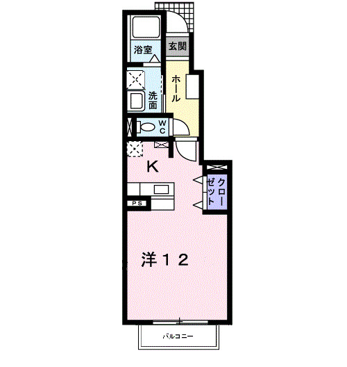 七条ヘリテージ　Ａの間取り