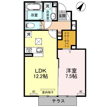 エルドラードAの間取り