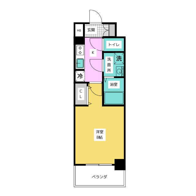 Ｓ－ＲＥＳＩＤＥＮＣＥ堀田Ｎｏｒｔｈ　ＩＩの間取り