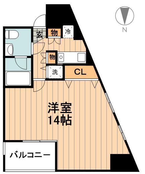 エルヴァージュ神田神保町の間取り